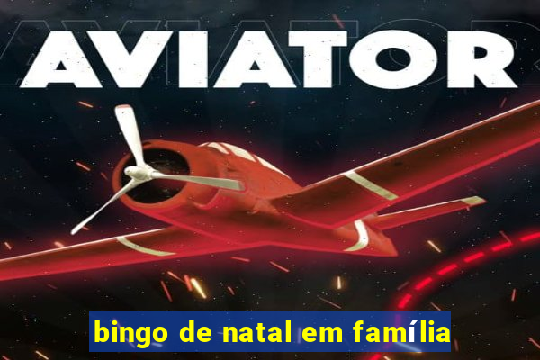 bingo de natal em família